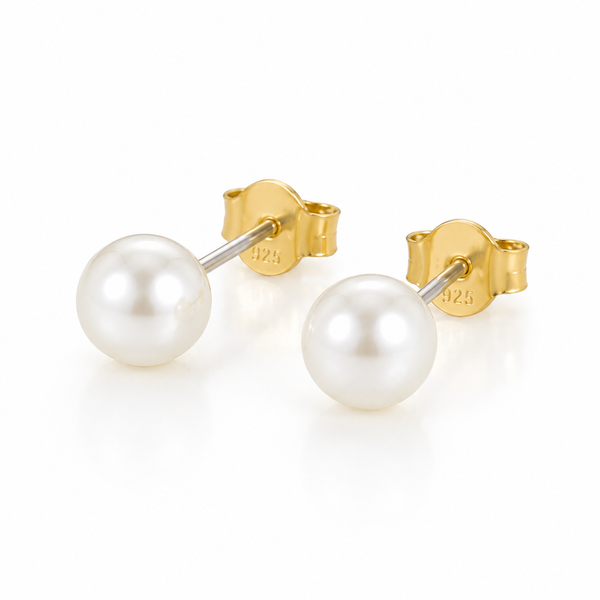 Brincos com Pérolas Pequenas